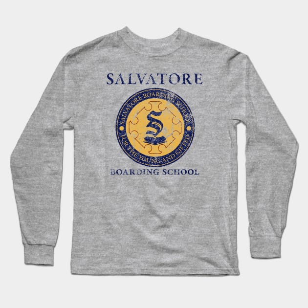 Salvatore Boarding School Long Sleeve T-Shirt by Nazonian